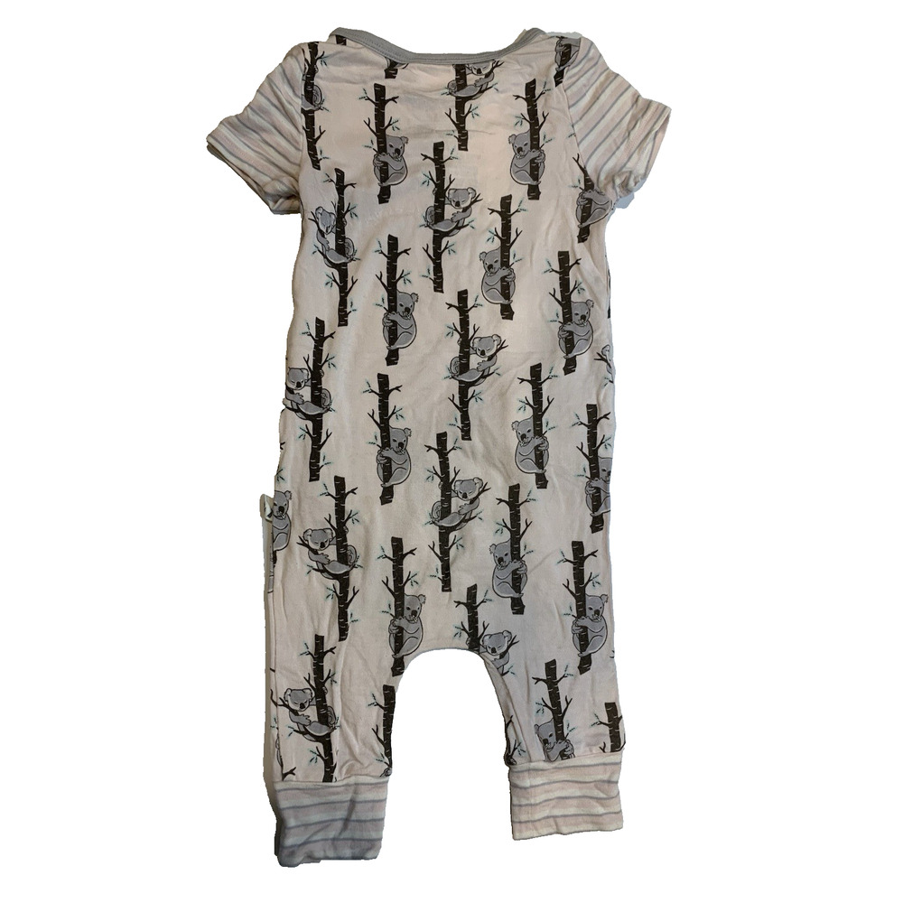 Free Birdees Bamboo Koala Baby Romper 6-12 Months Short Sleeve Pajamas